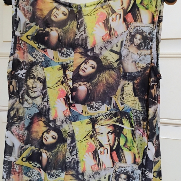 Monica's Size Extra Large Multicolor Graphic Print Women's Dress Like New - Picture 6 of 7